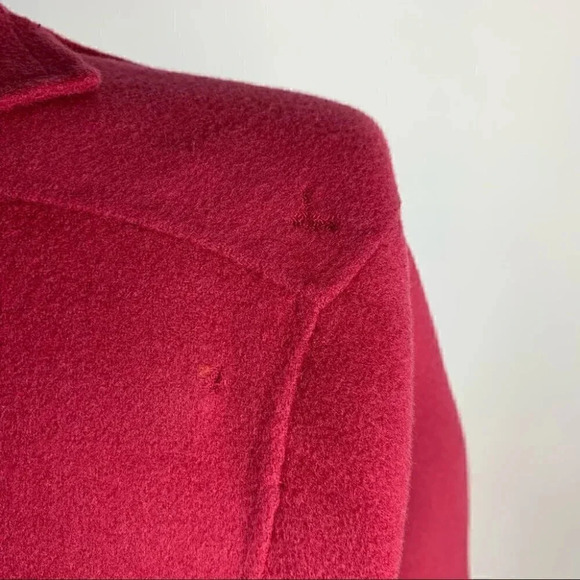 Talbots womens petites open front jacket size 16W pink 100% wool - Picture 9 of 12
